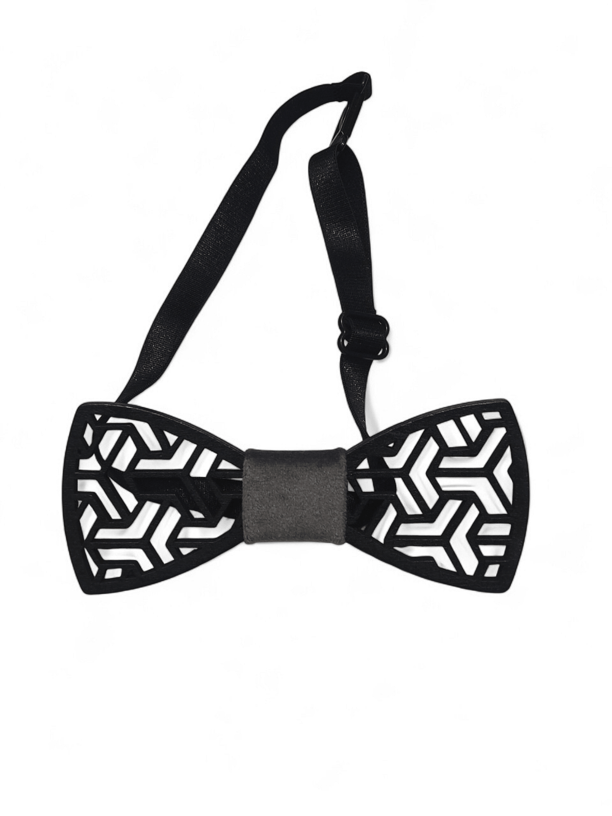 Ανδρικό ξύλινο παπιγιόν μαύρο χρώμα