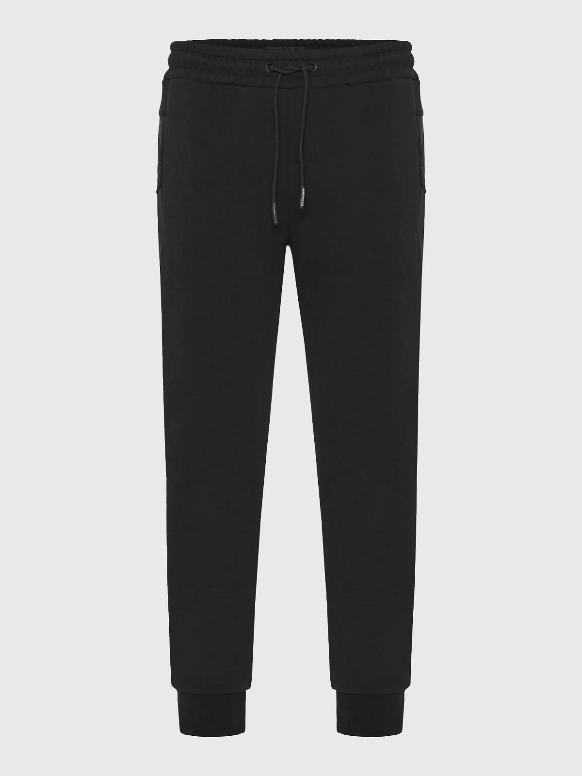 Ανδρικό jogger παντελόνι φόρμας Funky Buddha μαύρο χρώμα