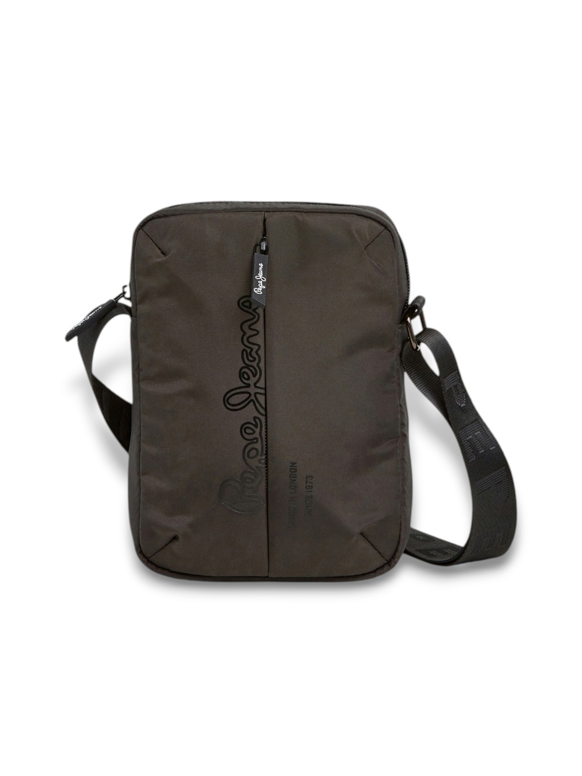 Τσαντάκι ώμου χιαστί με ρυθμιζόμενο λουράκι Pepe Jeans μπλέ χρώμα PM0300003 975 DARK GREY