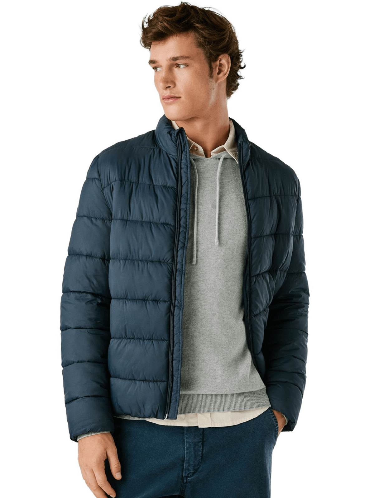 Ανδρικό jacket puffer Pepe Jeans μπλέ χρώμα PM4027171 594