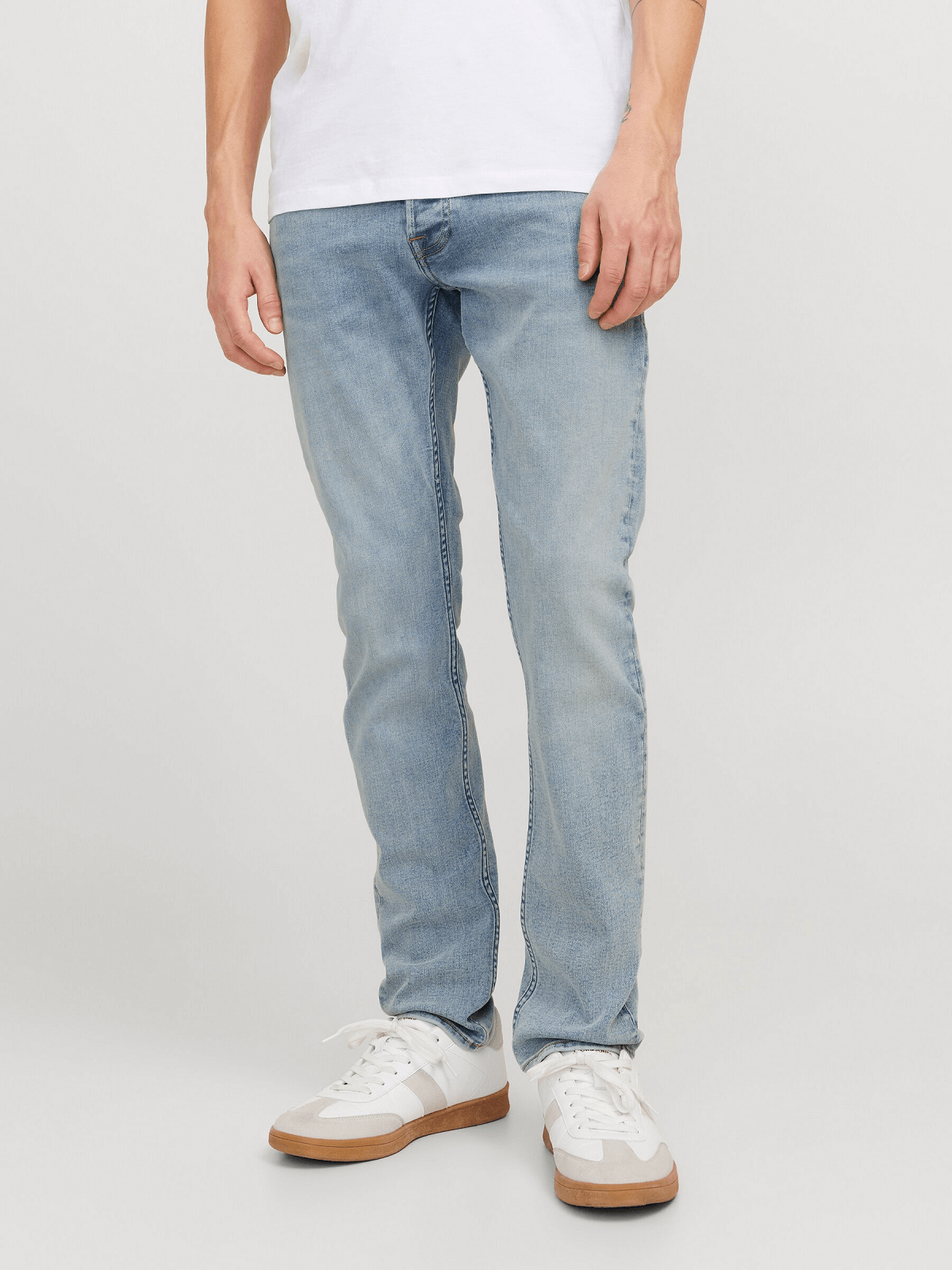 Ελαστικό τζίν παντελόνι Jack&Jones SLIM Glenn μπλέ χρώμα