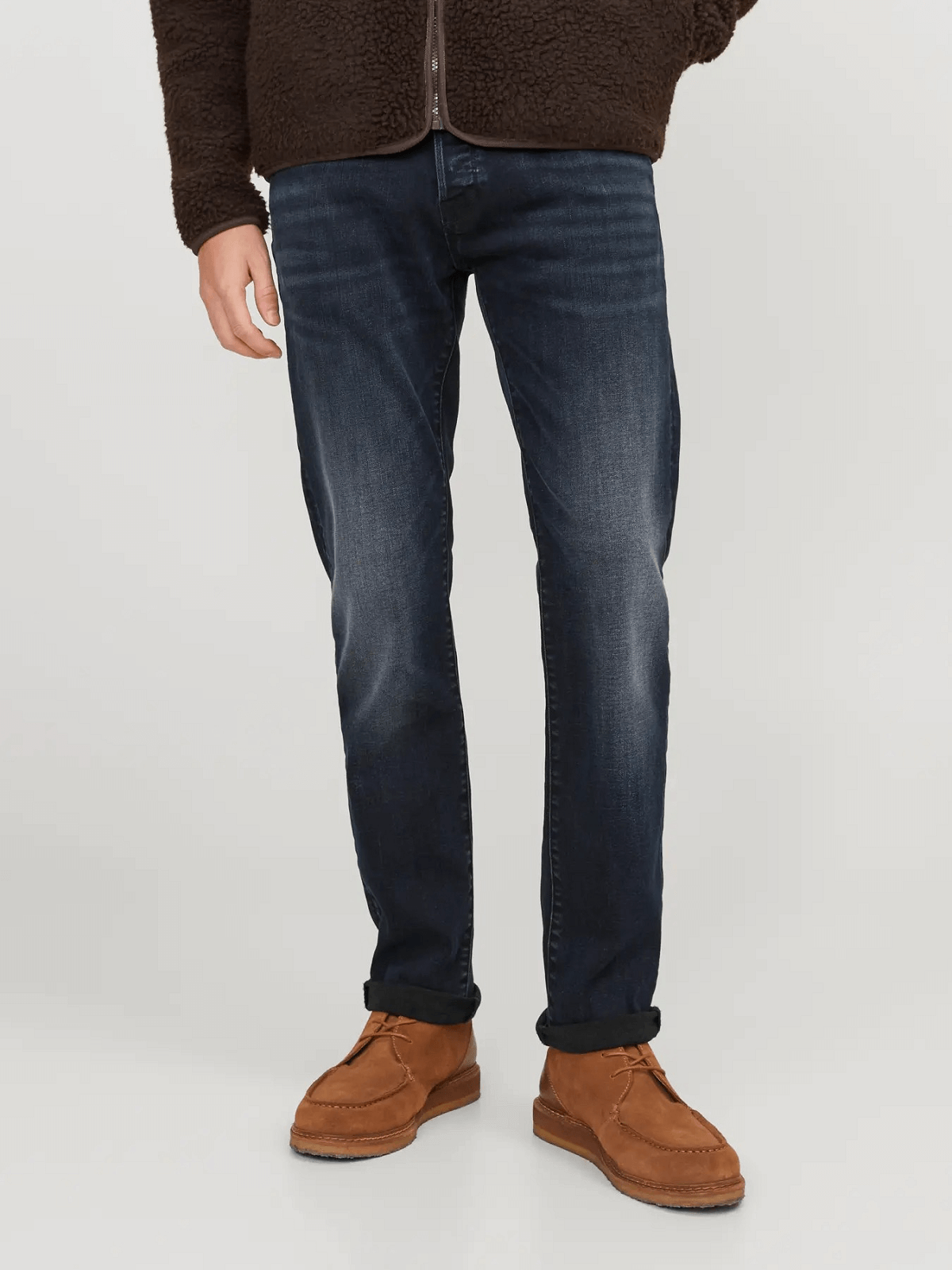 Ελαστικό τζίν παντελόνι Jack&Jones SLIM Glenn μπλέ χρώμα
