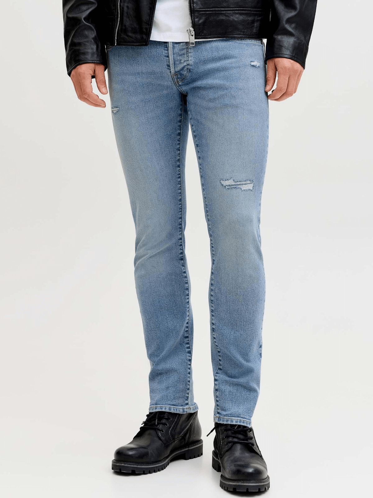 Ελαστικό τζίν παντελόνι Jack&Jones SLIM Glenn μπλέ χρώμα