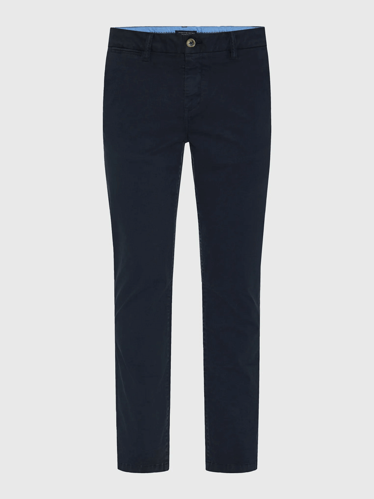 Ανδρικό chino παντελόνι Funky Buddha μπλέ χρώμα