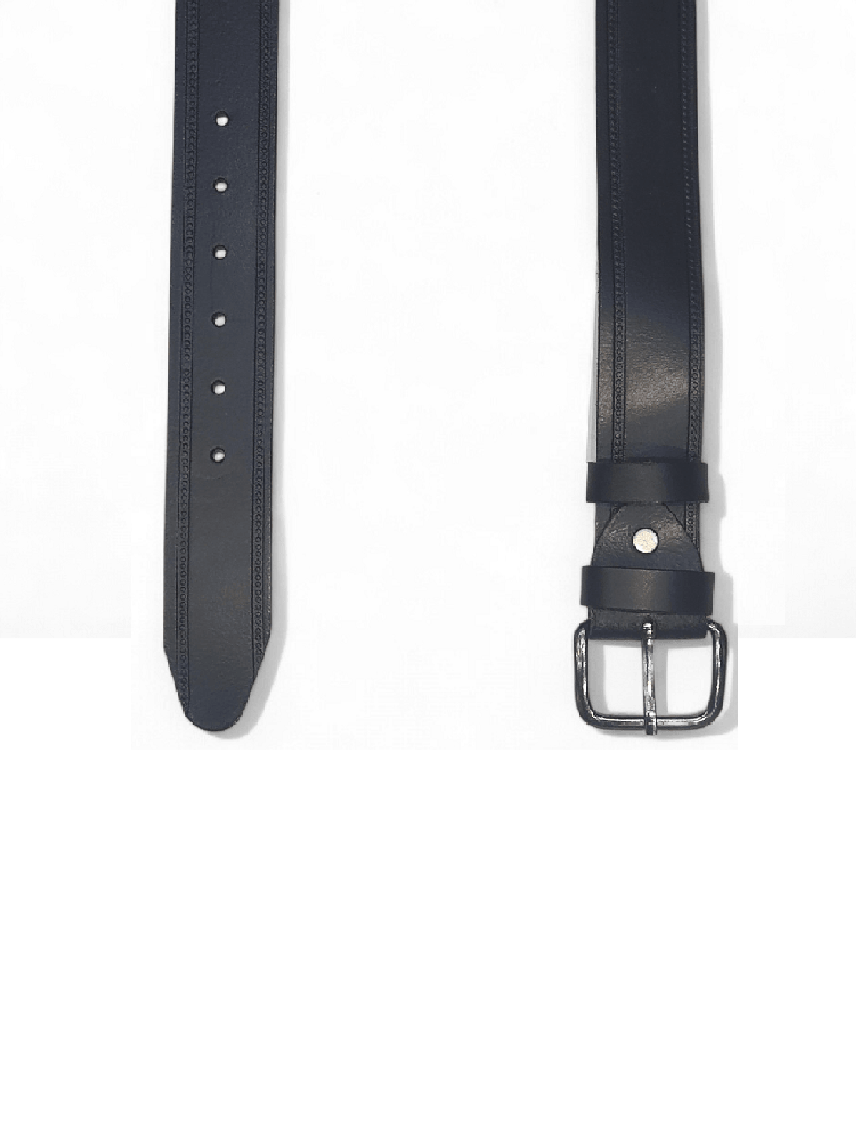 Δερμάτινη ανδρική ζώνη Alex μαύρο χρώμα