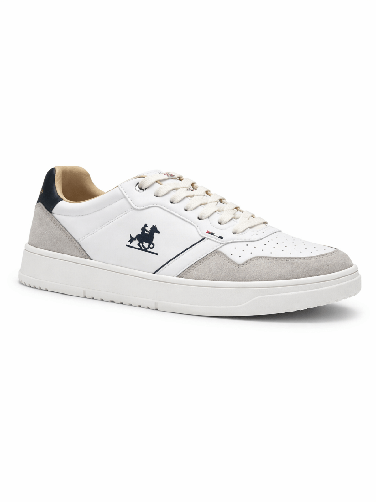 Ανδρικά Sneakers με κορδόνι U.S.GRAND POLO άσπρο χρώμα