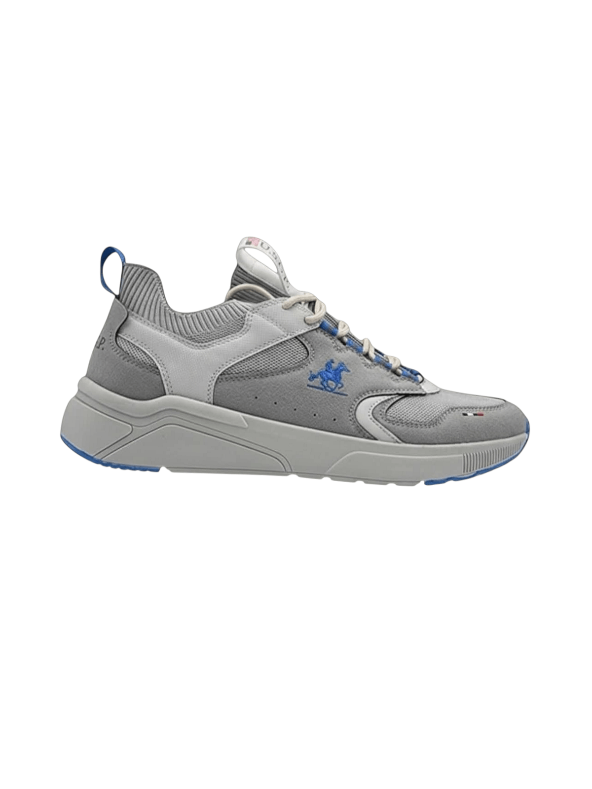 Ανδρικά Sneakers με κορδόνι U.S.GRAND POLO γκρί χρώμα