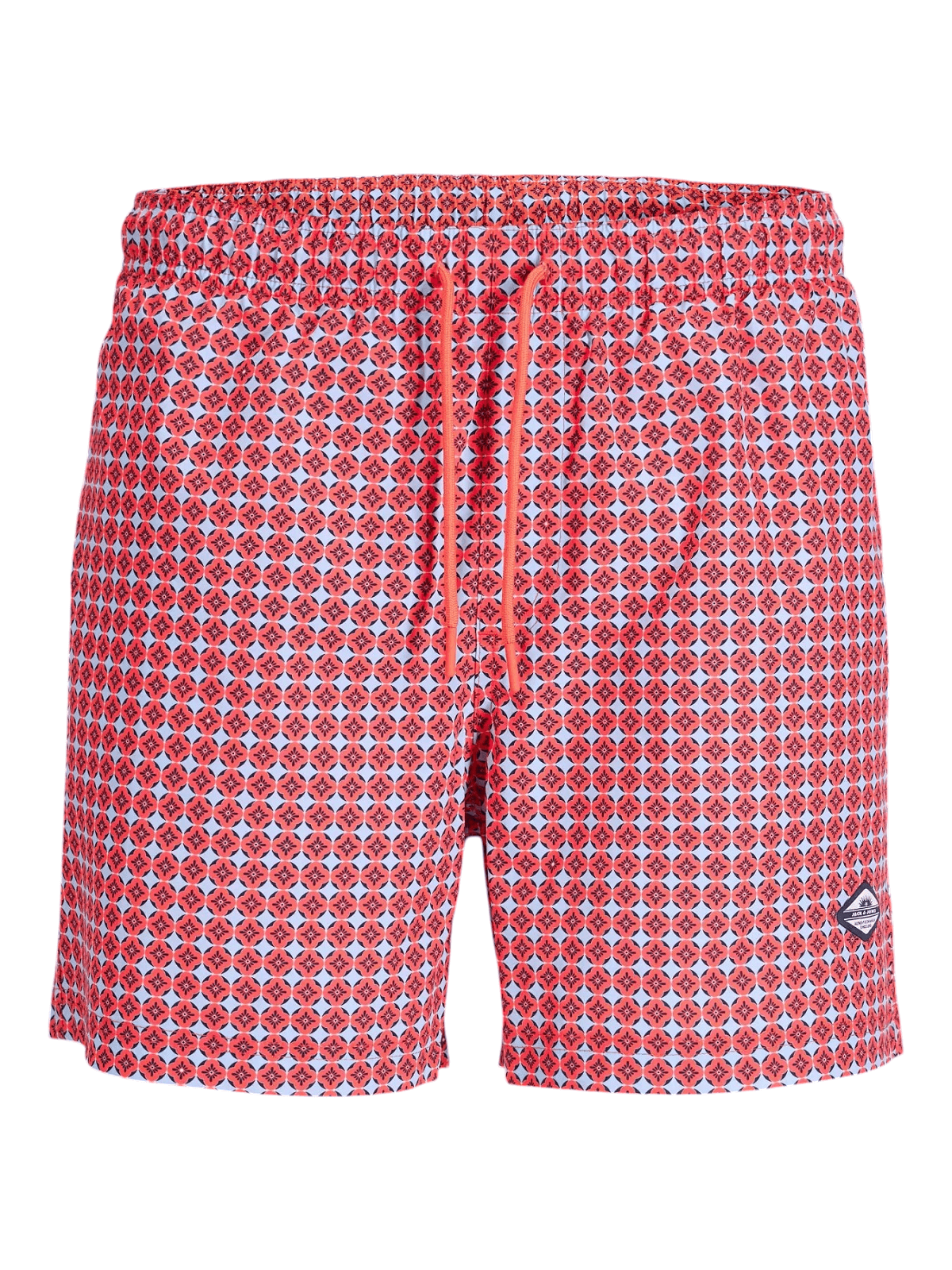 Ανδρικό shorts μαγιό με σχέδιο Jack&Jones κοραλί χρώμα