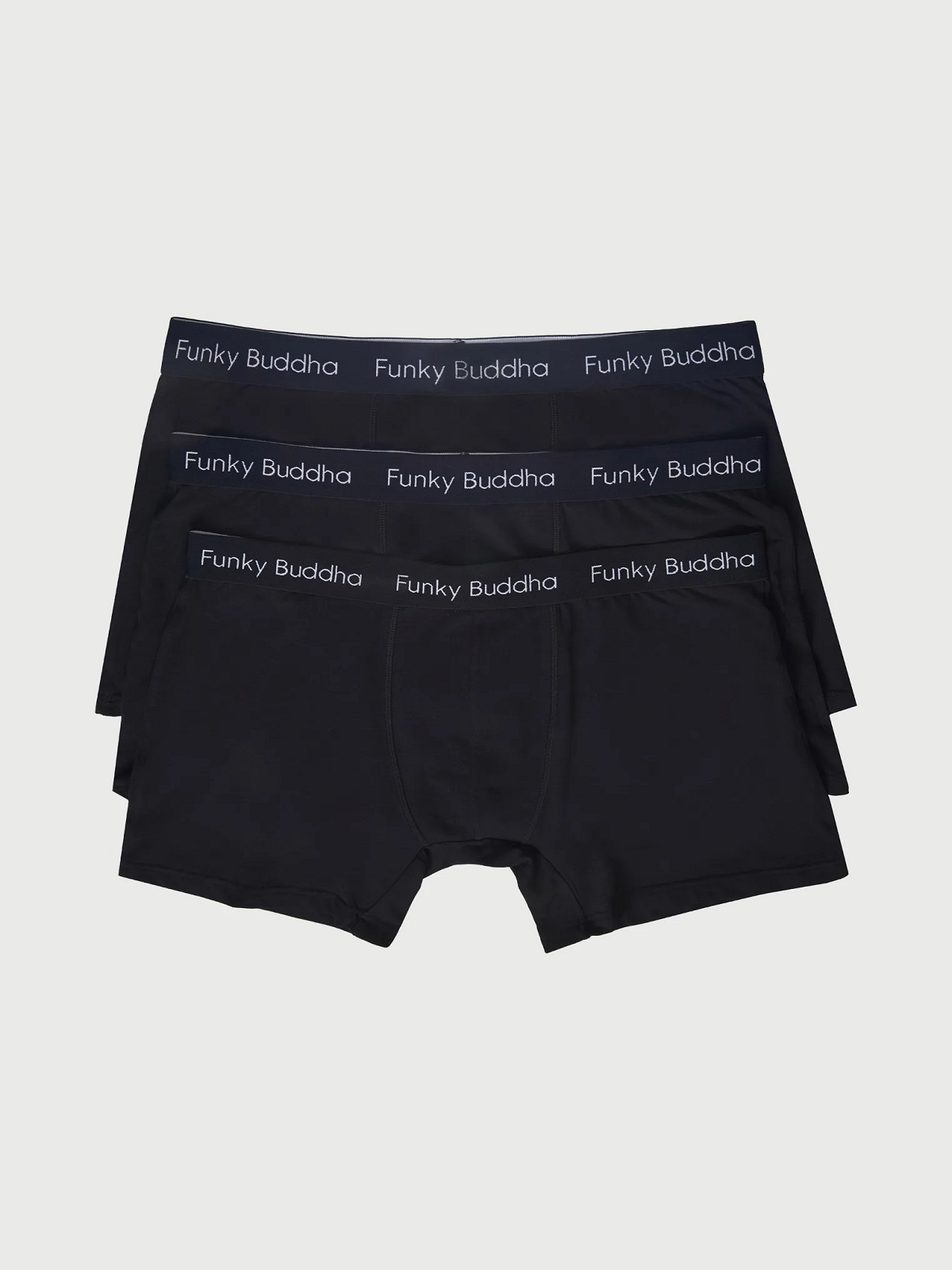 Εσώρουχα boxer (3-pack) Funky Buddha μαύρο χρώμα