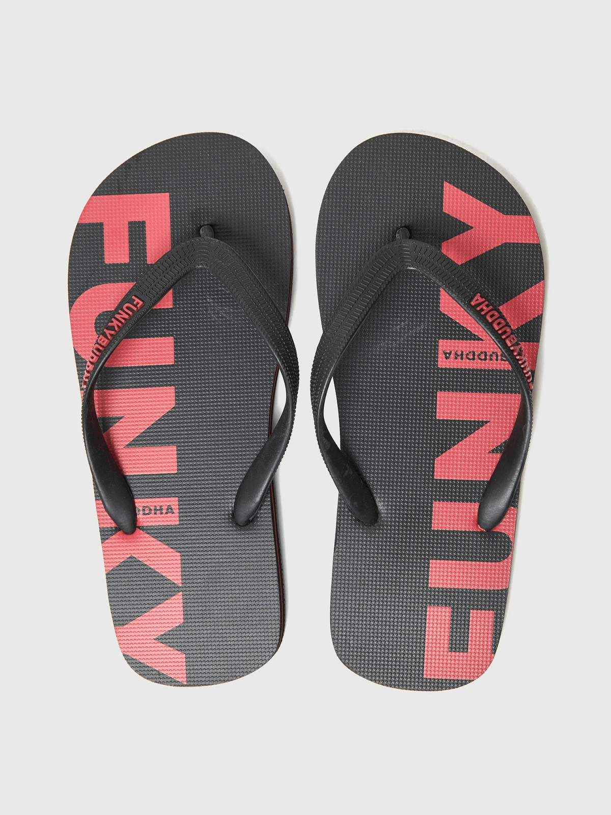 Ανδρικές σαγιονάρες Funky Buddha μαύρο χρώμα