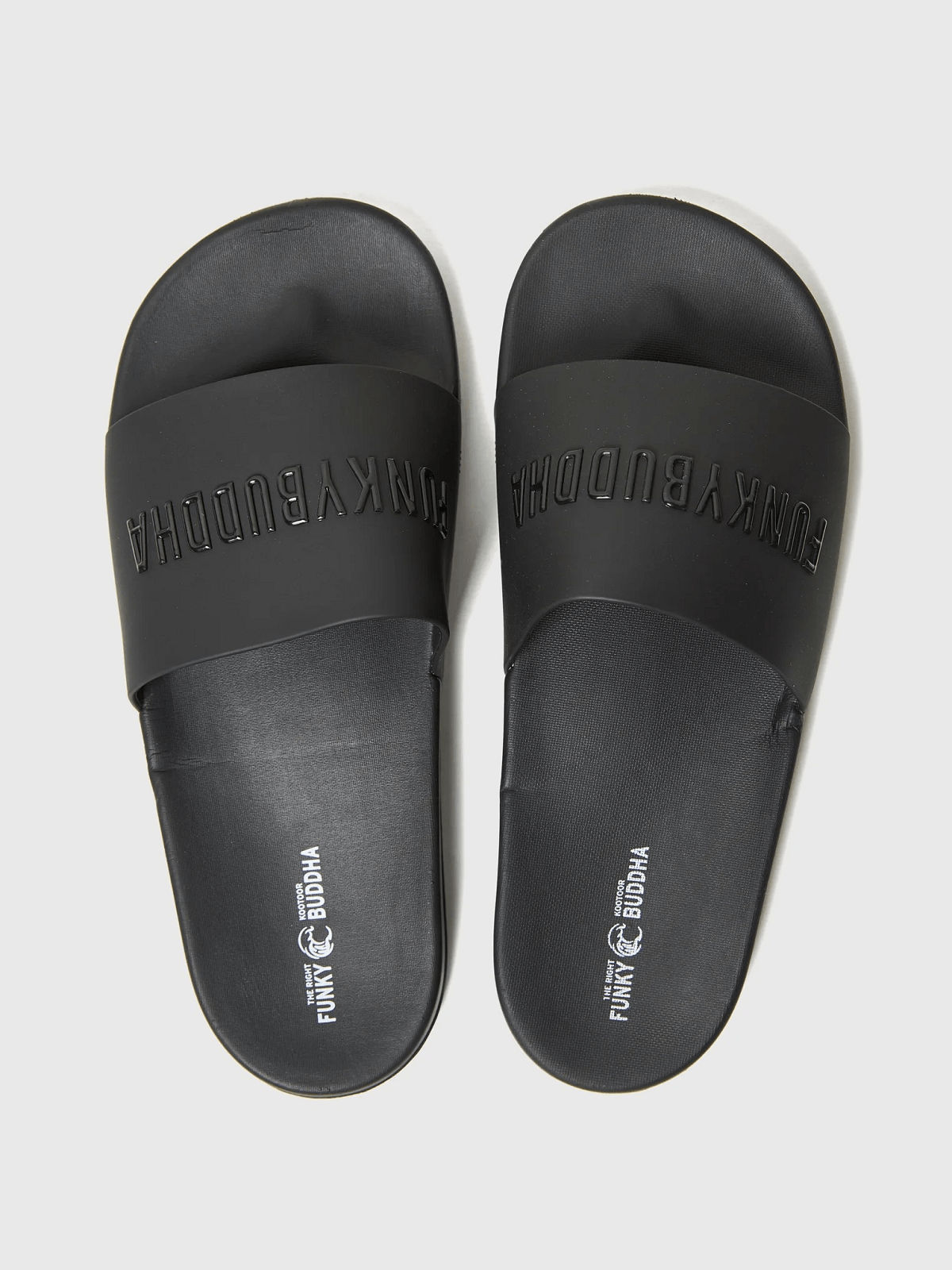 Ανδρικές pool slide σαγιονάρες Funky Buddha μαύρο χρώμα